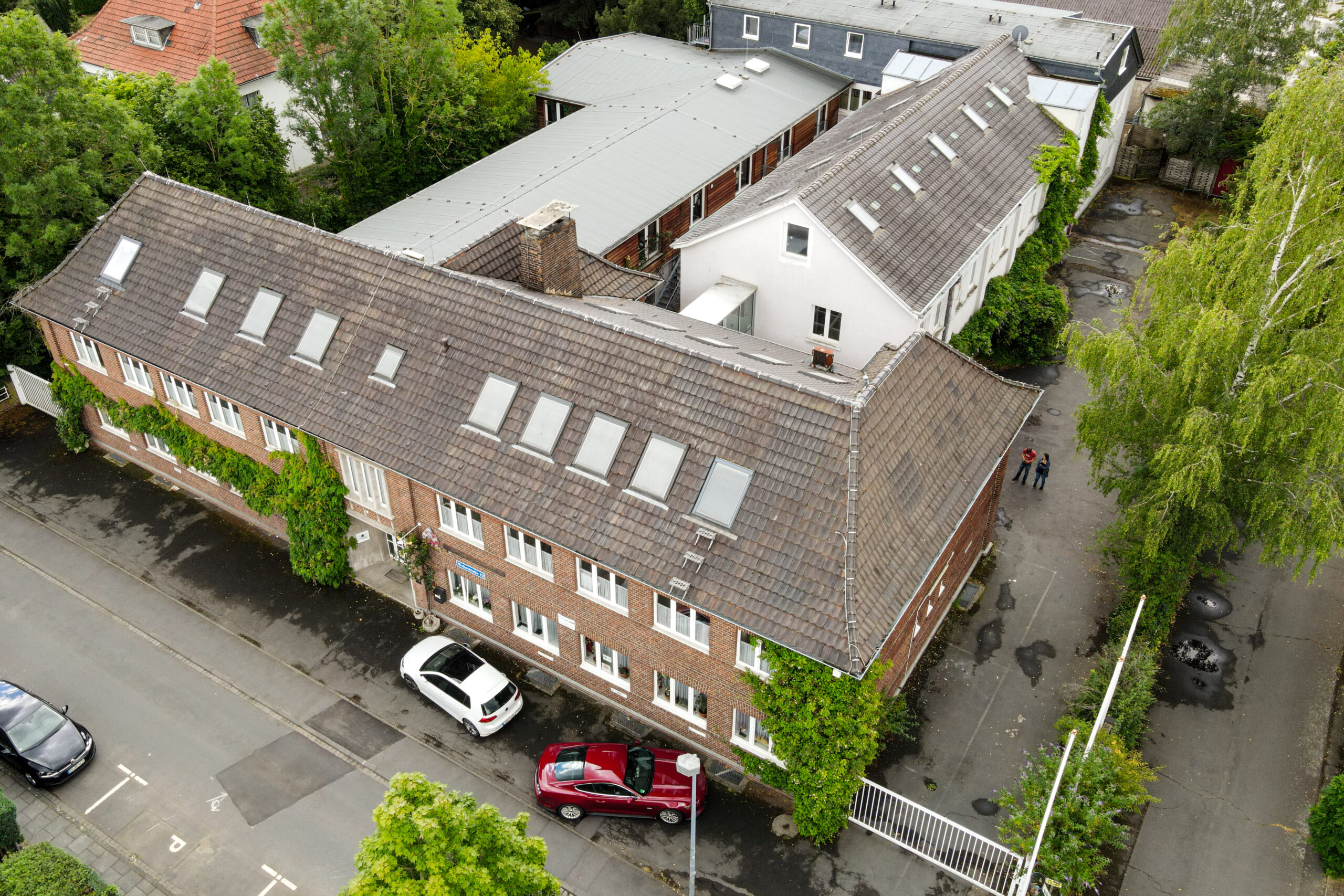 Luftaufnahme des RSIAD-Gebäudes in Hennef